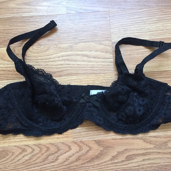 NWOT Laura Ashley Flirty Flower Lace Bralette, 34B - Picture 1 of 3